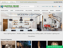 Tablet Screenshot of lightingmiami.com